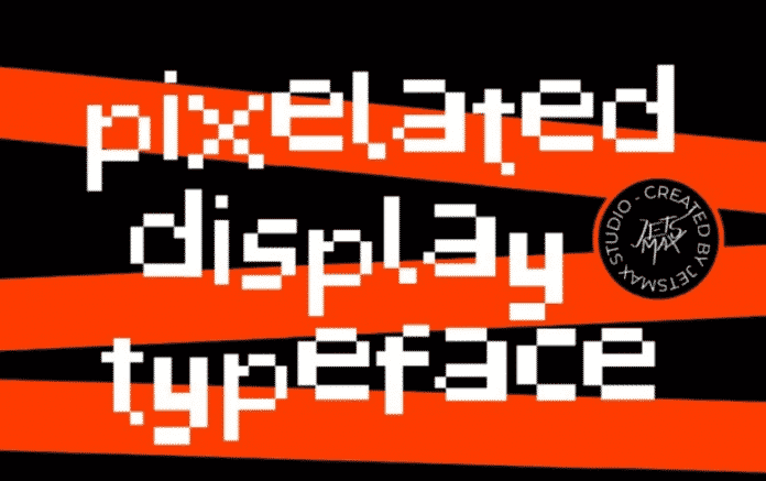 Pixelated Display Font