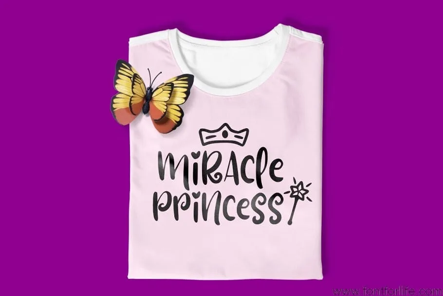Pixie Ring Font with illustrations Font