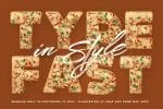 Pizza 3D Color SVG Font