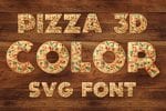 Pizza 3D Color SVG Font