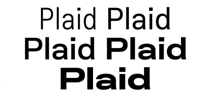 Plaid Font