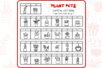 Plant Pots Font