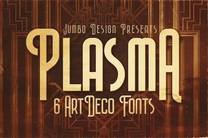 Plasma - ArtDeco Style Font Family