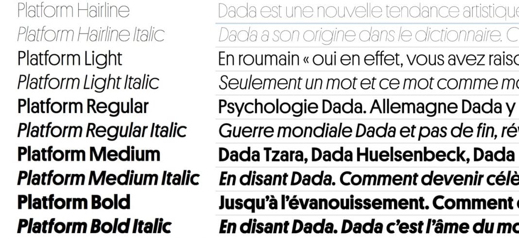 Platform Font Family