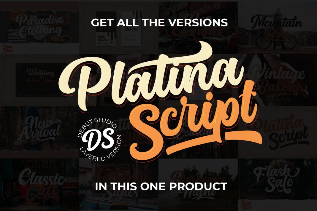 Platina Script Font
