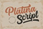 Platina Script Font