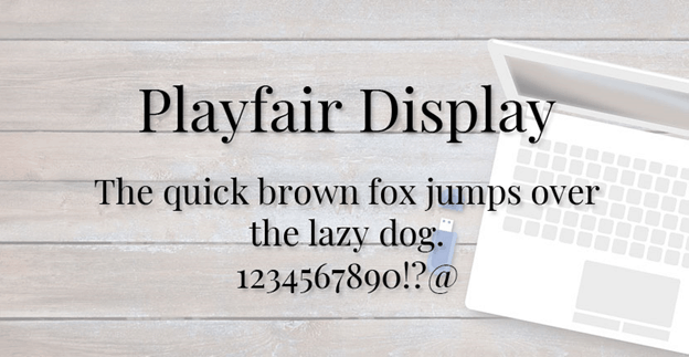 Playfair Display Font