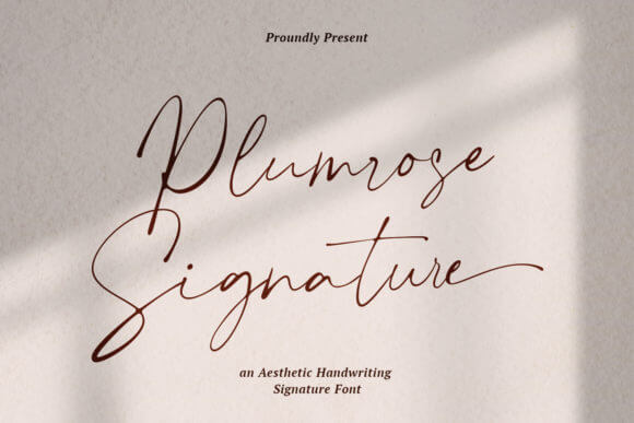 Plumrose Signature Font