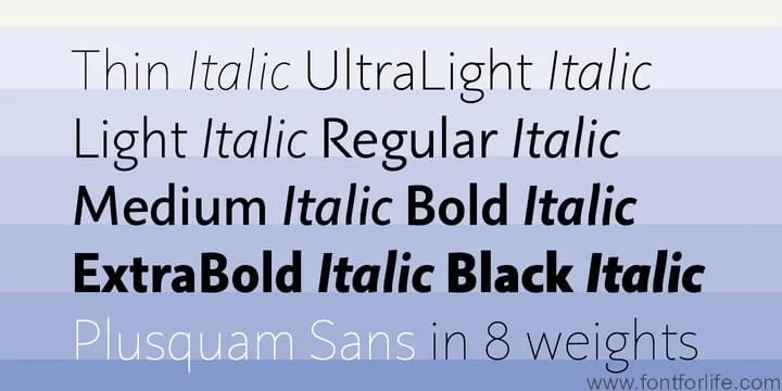 Plusquam Sans Font