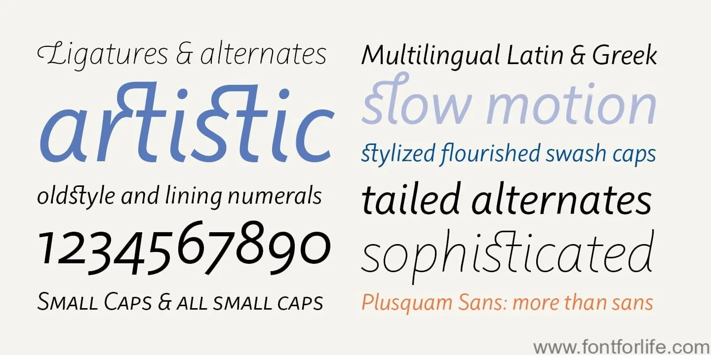 Plusquam Sans Font