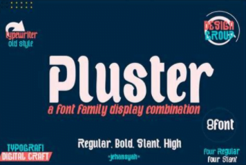 Pluster Font