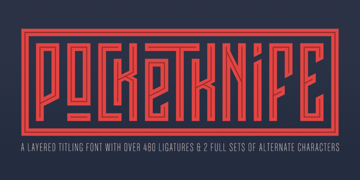 Pocketknife Font
