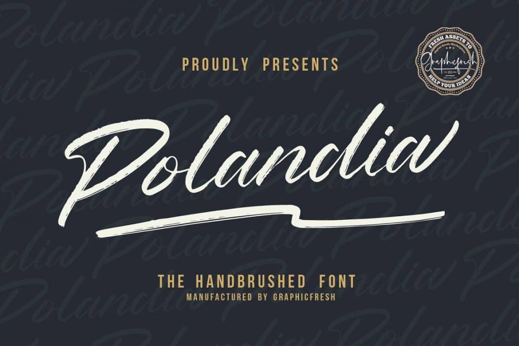 Polandia - The Handbrushed Font