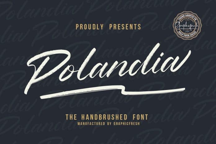 Polandia - The Handbrushed Font