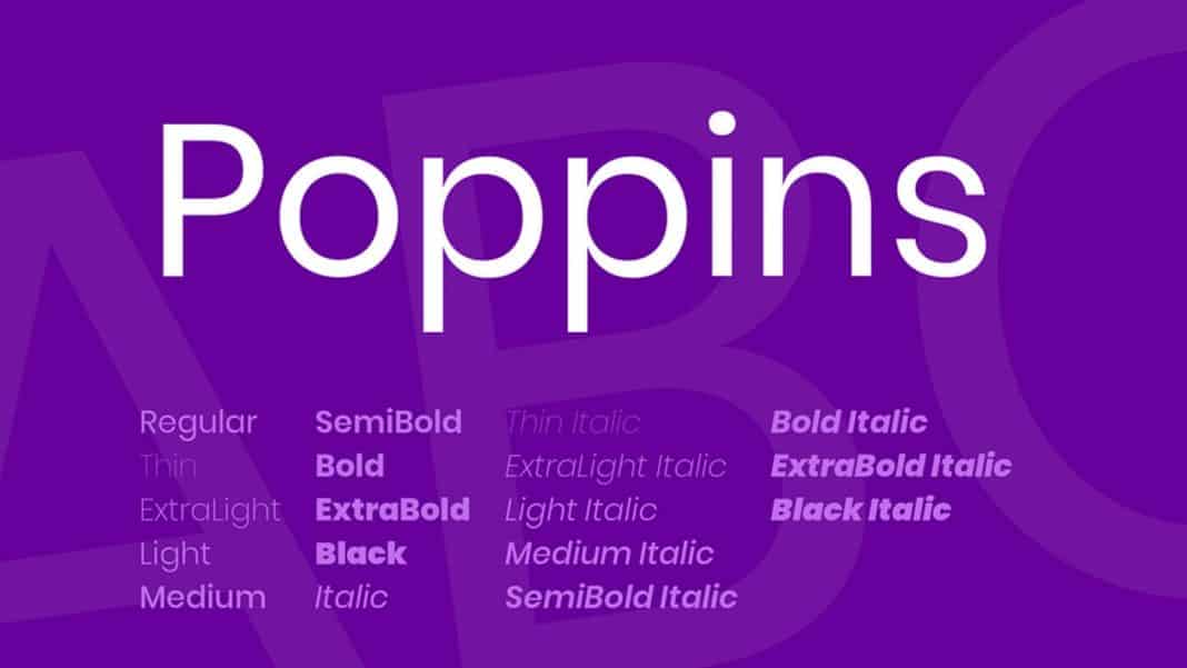 Poppins Font Family