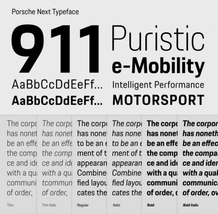 Porsche Next Font