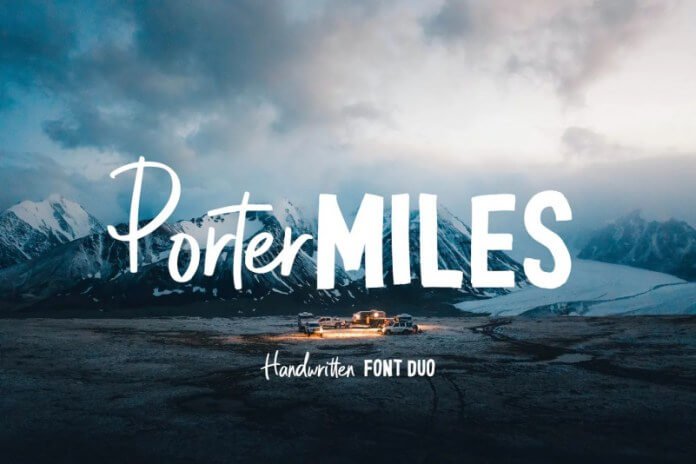 Porter Miles - Handwritten Font Duo
