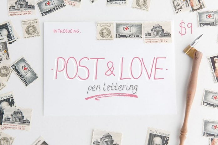 Post & Love Font