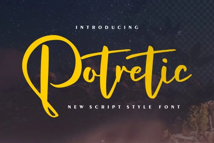 Potretic New Script Style Font