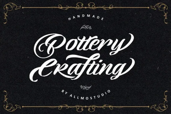 Pottery Crafting Font