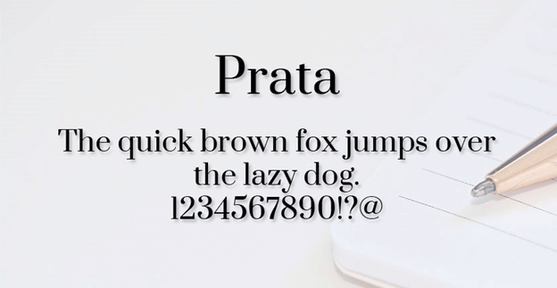 Prata Regular Font