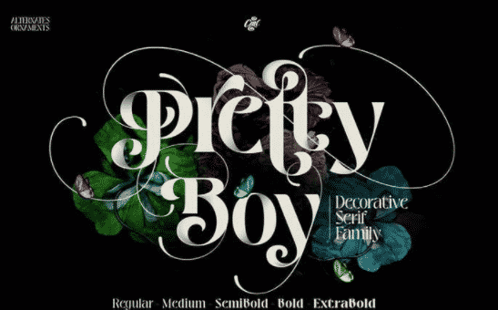 Pretty Boy - Decorative Serif Family