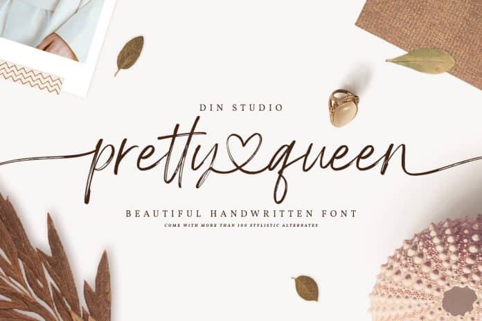 Pretty Queen - Chic Brush Font