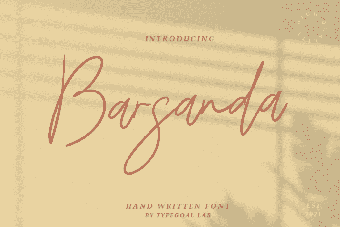 Barsanda Script Font