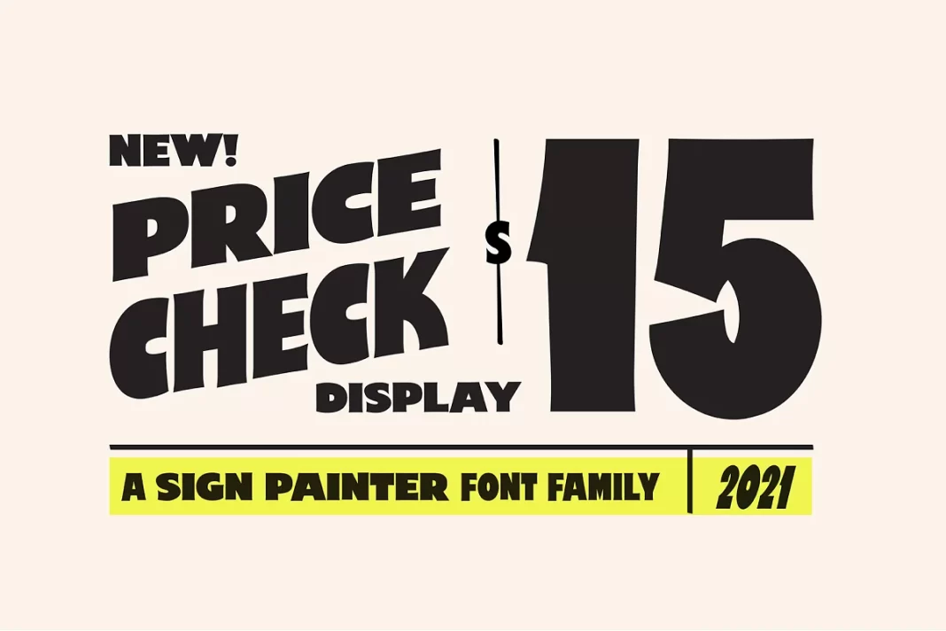 Price Check Font