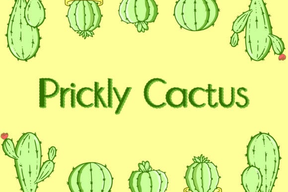 Prickly Cactus Font