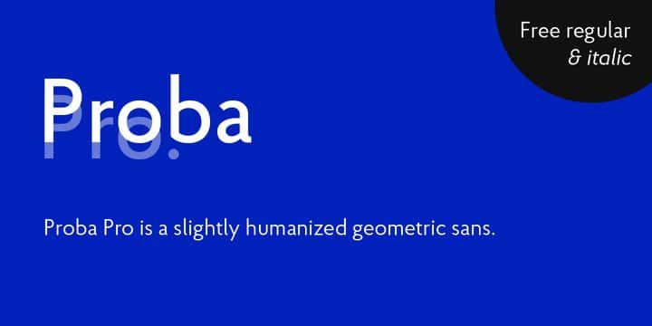 Proba Pro Font