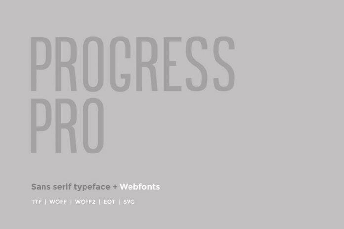 Progress Pro Font