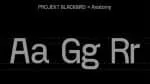 Projekt Blackbird Font