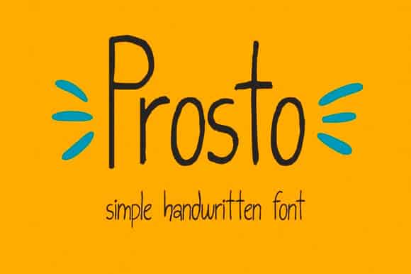 Prosto Font