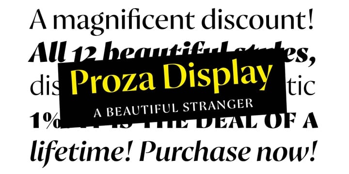 Proza Display Font Family