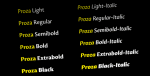 Proza Font Family