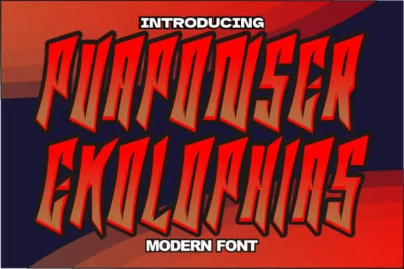 Puaponser Ekolophias Font