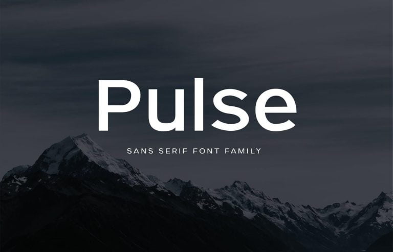 Pulse Sans Typeface Font Free Download