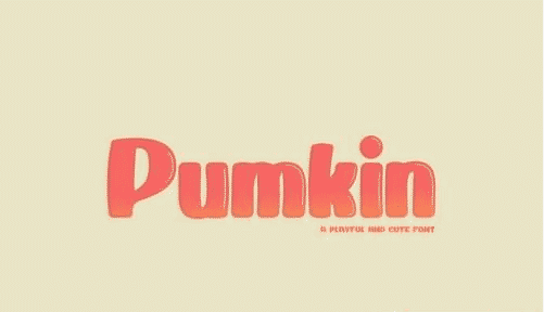 Pumkin - Playful and Cute Display Font