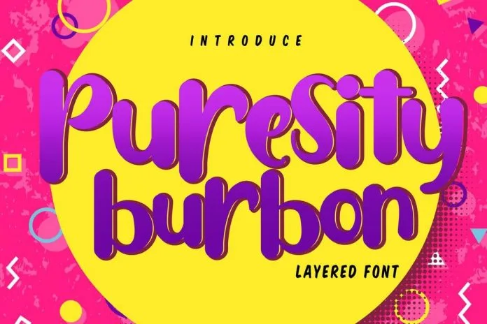 Puresity Burbon Playful Layered Font