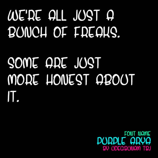 Purple Arya Font
