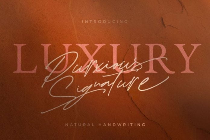 Purxious Signature Font