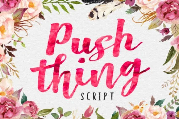 Push Thing Font