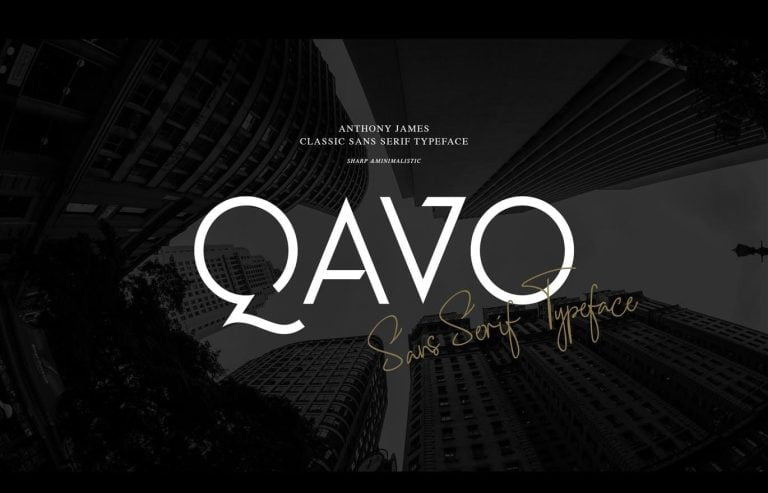 QAVO FONT Free Download