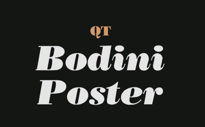 QT Bodini Poster Font