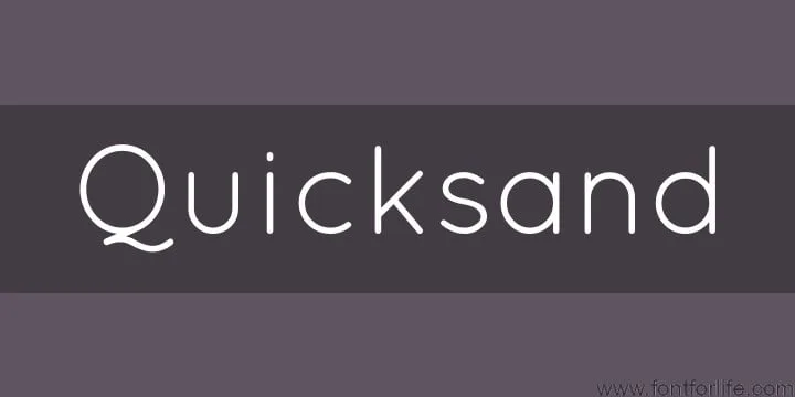 Quicksand Font