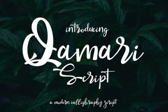 Qamari Script Font