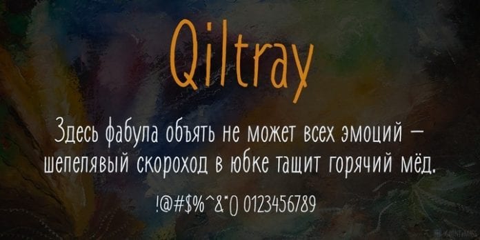 Qiltray Font