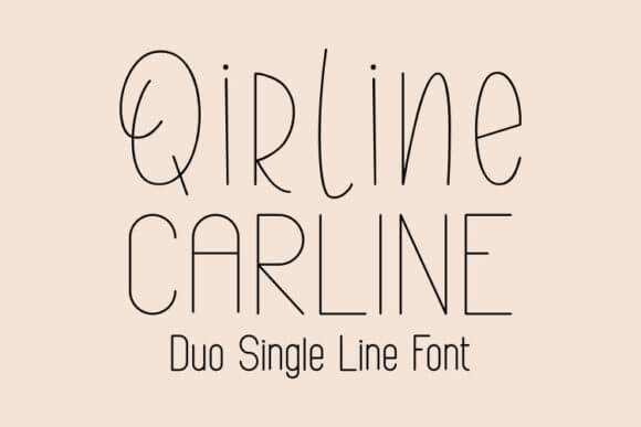 Qirline & Carline Font