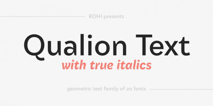 Qualion Text Font